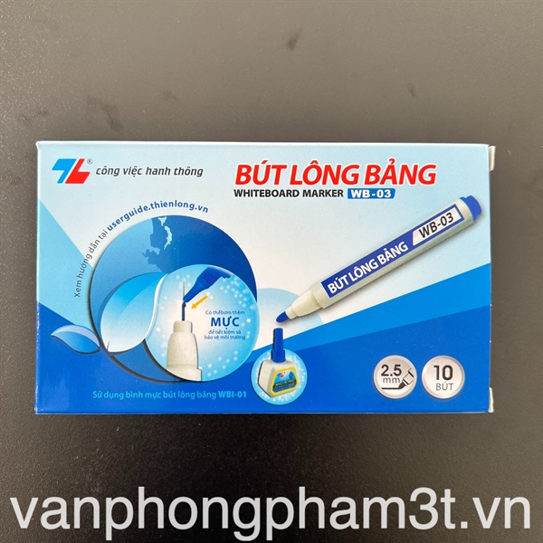 Bút Lông Bảng WB-03 Xanh - Cây 2 Bút Lông Bảng WB-03 Xanh - Cây - Ảnh 2