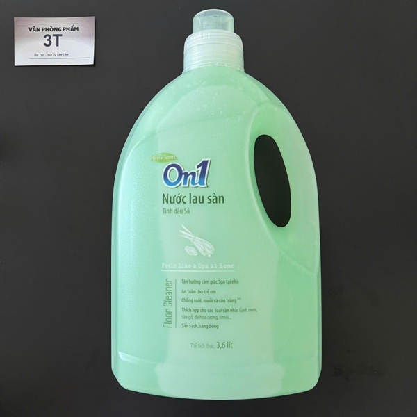 Nước lau sàn ON1 tinh dầu Sả 3.6 lít - Chai