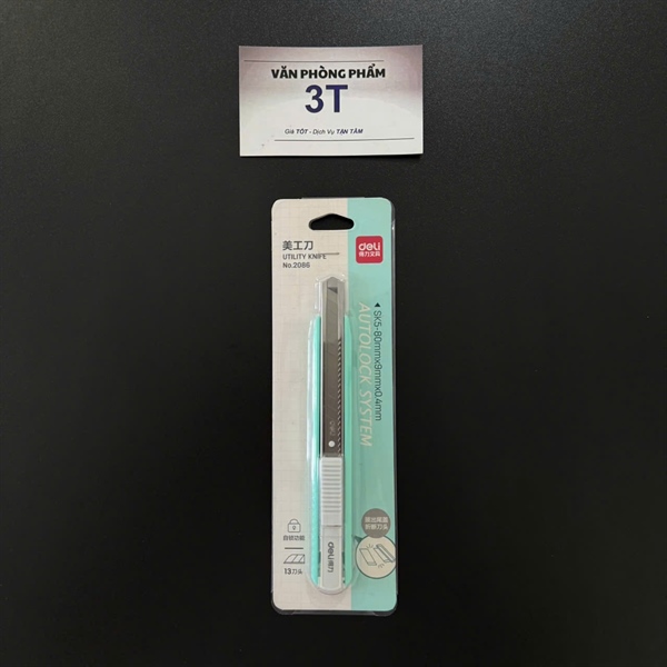 Dao Rọc Giấy trung Deli (màu ngẫu nhiên) - Cái