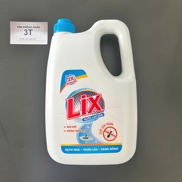 Nước lau sàn Lix đuổi côn trùng (3.6 lít/chai) - Chai