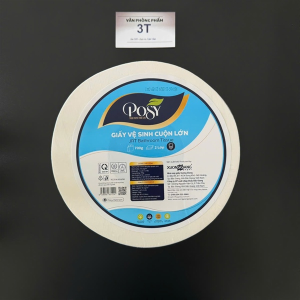 Giấy vệ sinh cuộn lớn Posy (700g/cuộn) - Cuộn