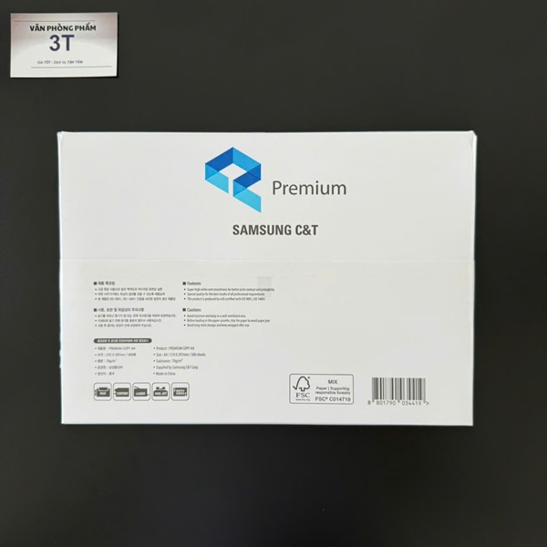 Giấy A4 trắng SAMSUNG 70GSM (500 tờ/ Ream) - Ream 2 Giấy A4 trắng SAMSUNG 70GSM (500 tờ/ Ream) - Ream - Ảnh 2