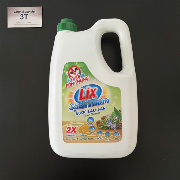 Nước lau sàn LIX đuổi côn trùng 3.6 lít (Mới) - Chai