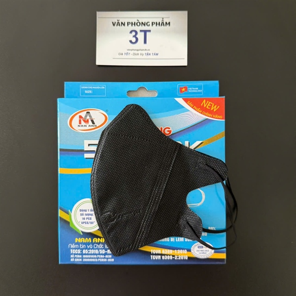 Khẩu trang 5D Mask Nam Anh lọc khuẩn, mùi và bụi (10 cái/hộp) - Hộp