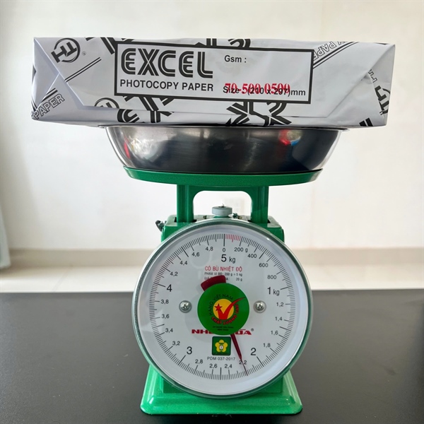 Giấy A4 trắng Excel 70GSM 500 tờ (Ream nặng hơn 2,2kg) - Ream 5 Giấy A4 trắng Excel 70GSM 500 tờ (Ream nặng hơn 2,2kg) - Ream - Ảnh 5