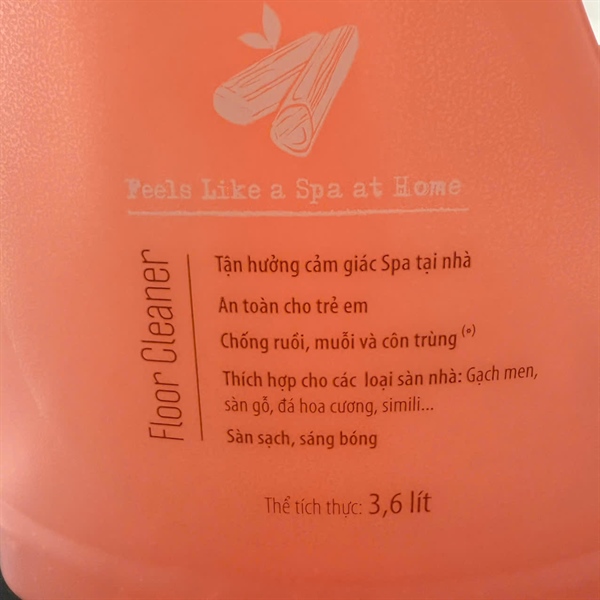 Nước lau sàn ON1 tinh dầu Đinh Đương & Hoắc Hương 3.6 lít - Chai 5 Nước lau sàn ON1 tinh dầu Đinh Đương & Hoắc Hương 3.6 lít - Chai - Ảnh 5