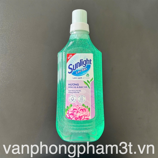 Nước lau sàn Sunlight chai 900ml - Xanh lá - Chai