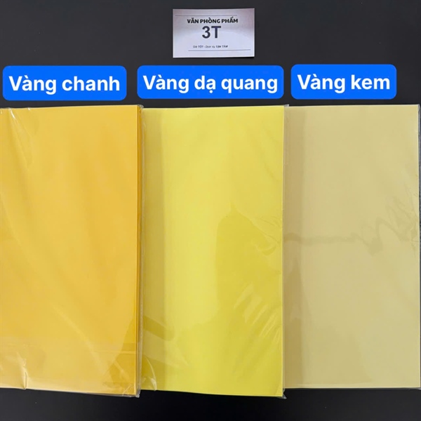 Giấy A4 (giấy mềm) màu VÀNG KEM (100 tờ/Xấp) - Xấp 3 Giấy A4 (giấy mềm) màu VÀNG KEM (100 tờ/Xấp) - Xấp - Ảnh 3