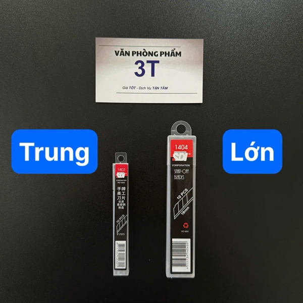 Lưỡi dao rọc giấy 18mm SDI 1404 (10 cái/ tuýp) - Tuýp 2 Lưỡi dao rọc giấy 18mm SDI 1404 (10 cái/ tuýp) - Tuýp - Ảnh 2