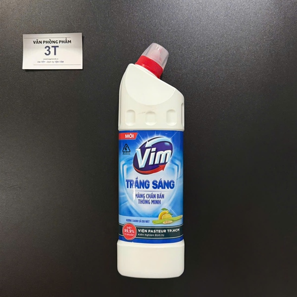 Nước tẩy nhà vệ sinh Vim trắng diệt khuẩn 870ml - Chai