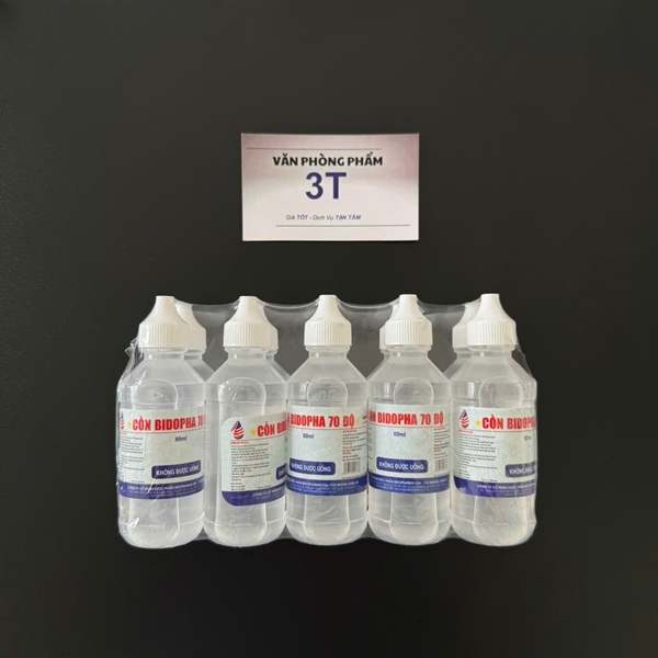 Cồn 70 độ Bidopha 60ml - Chai